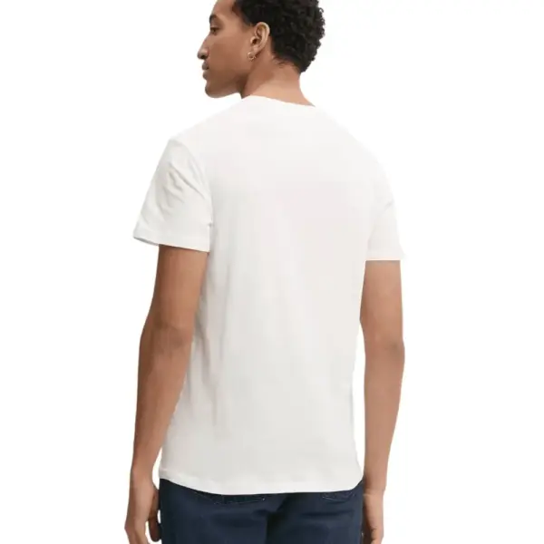 Tommy Hilfiger - Ανδρικό T-shirt Tjm Slim Linear Chest Ss Tee Ext DM0DM21188-YBL Λευκό DM0DM21188-YBL