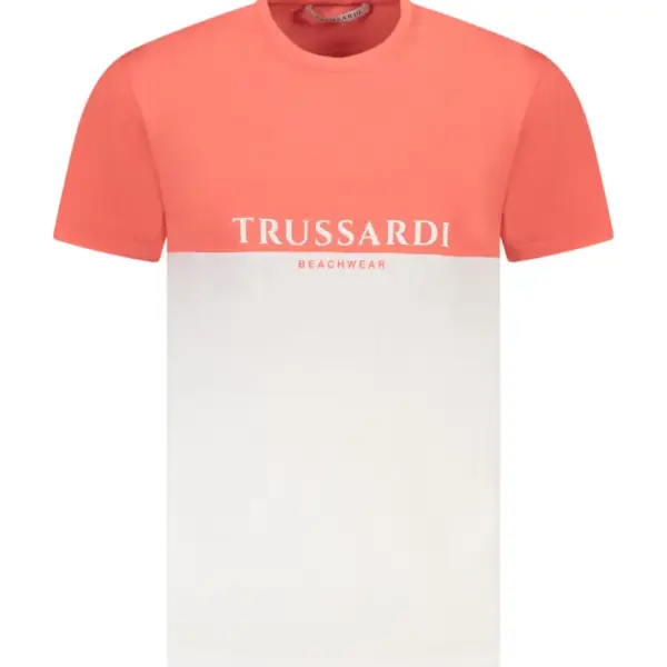Trussardi Jeans - Ανδρικό T-Shirt TRU25MTS02-07WHSA Πορτοκαλί
