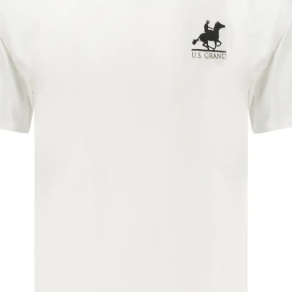 U.S. Grand Polo - Ανδρικό T-shirt AU02647-6BIANC Λευκό AU02647-6BIANC