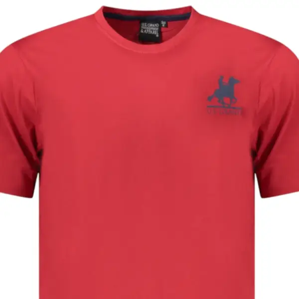 U.S. Grand Polo - Ανδρικό T-shirt AU02647-8ROSSO Κόκκινο AU02647-8ROSSO