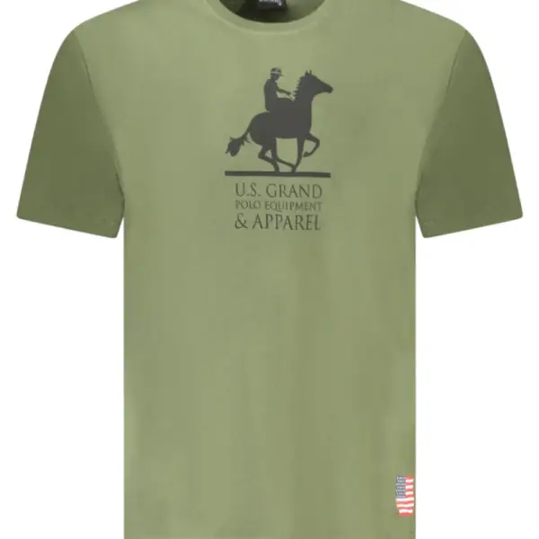 U.S. Grand Polo - Ανδρικό T-shirt AU02650-16VERM Λαδί AU02650-16VERM