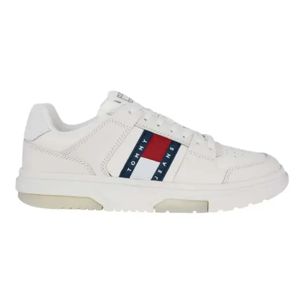 Tommy Hilfiger - Ανδρικά Sneakers Th The Brooklyn EM0EM01576-TCR Λευκό