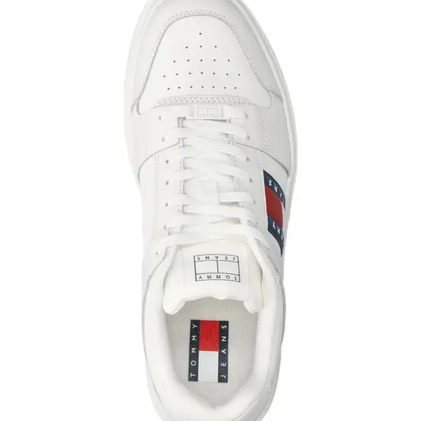 Tommy Hilfiger - Ανδρικά Sneakers Th The Brooklyn EM0EM01576-TCR Λευκό EM0EM01576-TCR