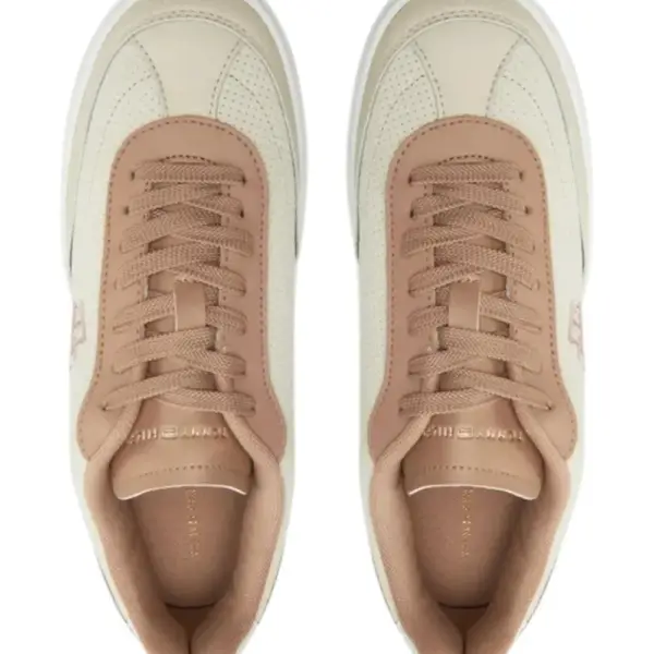 Tommy Hilfiger - Γυναικεία Sneakers Th Monogram Colour-Blocked FW0FW08380-0F8 Μπεζ FW0FW08380-0F8