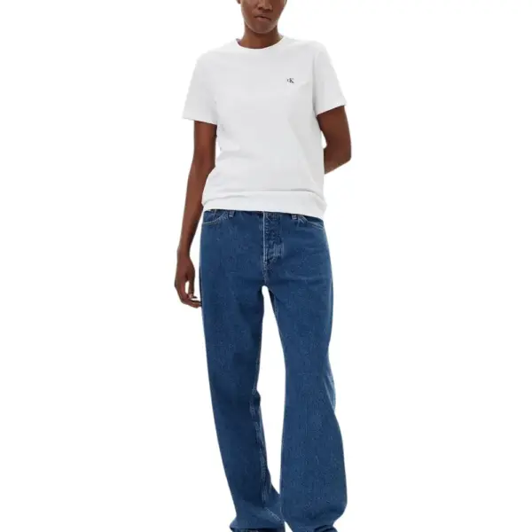 Calvin Klein - Γυναικείο T-Shirt Ck Archive Jersey Crew Tee LV047B224G-YAA Λευκό LV047B224G-YAA