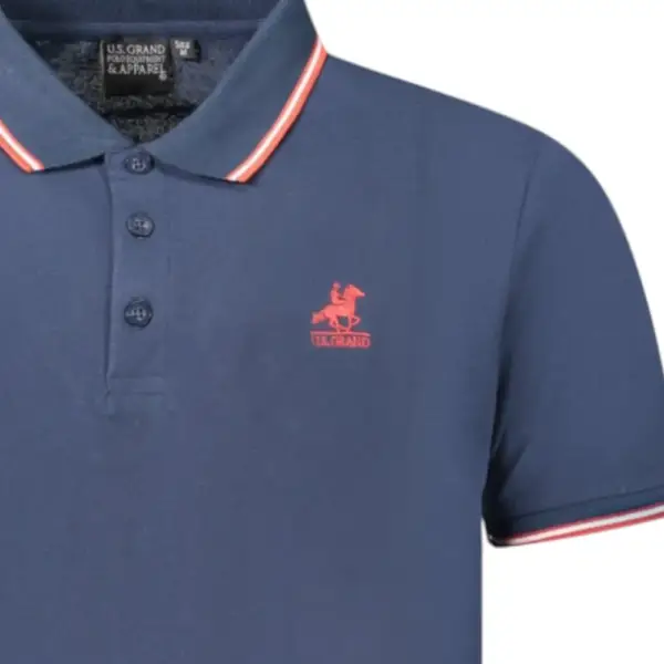U.S. Grand Polo - Ανδρικό T-shirt Polo AU02660-1NAVY Μπλε Σκούρο AU02660-1NAVY