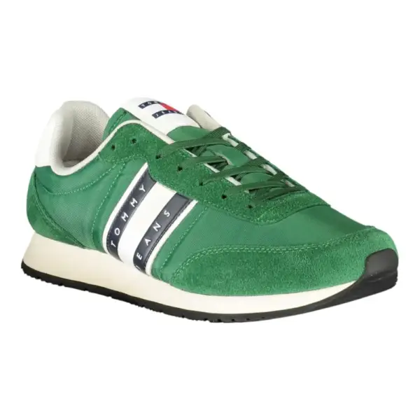 Tommy Hilfiger - Ανδρικά Sneakers Tjm Runner Casual Ess EM0EM01351-L2P Πράσινο EM0EM01351-L2P
