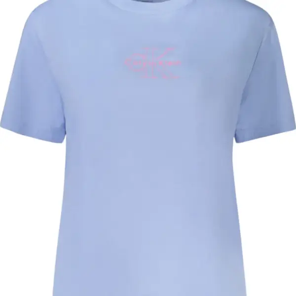 Calvin Klein - Γυναικείο T-Shirt Ck Hero Monogram Logo LV047C863G-7ZQ Γαλάζιο