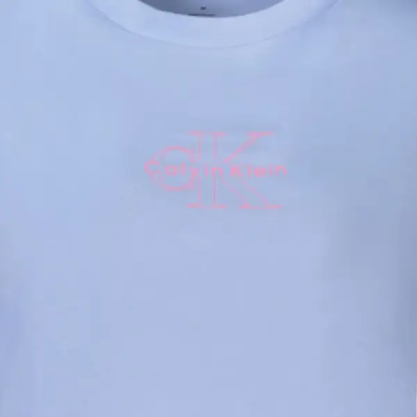 Calvin Klein - Γυναικείο T-Shirt Ck Hero Monogram Logo LV047C863G-7ZQ Γαλάζιο LV047C863G-7ZQ