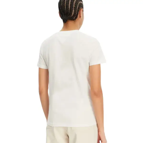 Tommy Hilfiger - Γυναικείο T-shirt Regular Bubble Tee Fit DW0DW21338-YBL Εκρού DW0DW21338-YBL