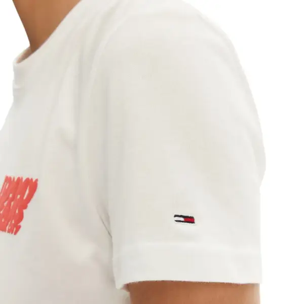 Tommy Hilfiger - Γυναικείο T-shirt Regular Bubble Tee Fit DW0DW21338-YBL Εκρού DW0DW21338-YBL