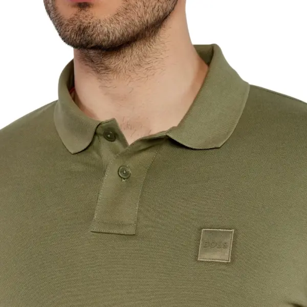 Boss - Ανδρικό Polo T-shirt Passenger Slim Fit 50507803-342 Πράσινο 50507803-342