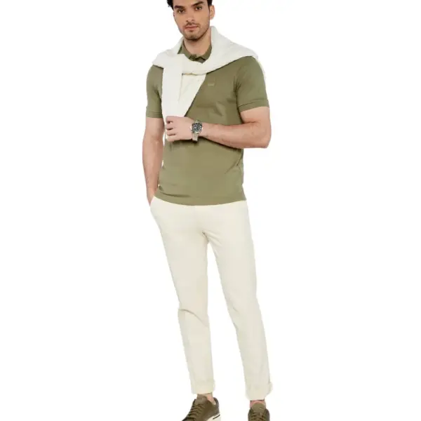 Boss - Ανδρικό Polo T-shirt Passenger Slim Fit 50507803-342 Πράσινο 50507803-342