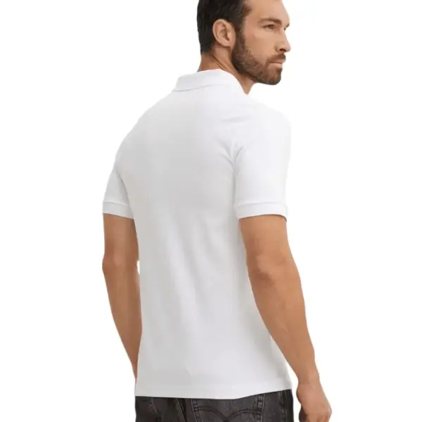 Boss - Ανδρικό Polo T-shirt Passenger Slim Fit 50507803-100 Λευκό 50507803-100