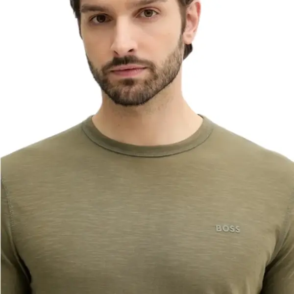 Boss - Ανδρικό T-shirt Tegood Regular Fit 50508243-342 Πράσινο 50508243-342