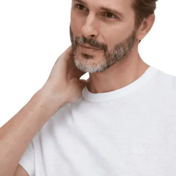 Boss - Ανδρικό T-shirt Tegood Regular Fit 50508243-100 Λευκό 50508243-100