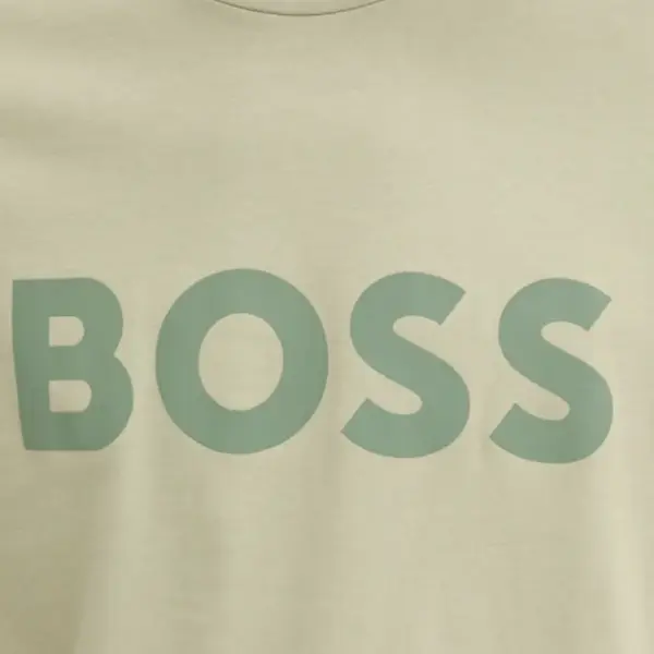 Boss - Ανδρικό T-shirt Thinking 50481923-370 Πράσινο 50481923-370