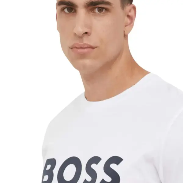 Boss - Ανδρικό T-shirt Thinking 50481923-100 Λευκό 50481923-100
