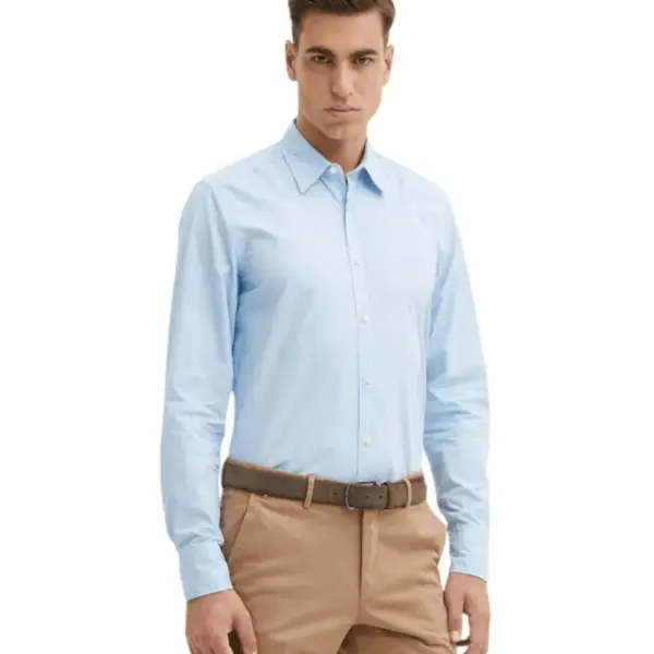 Hugo Boss - Ανδρικό Πουκάμισο Relegant 50518304-460 Γαλάζιο