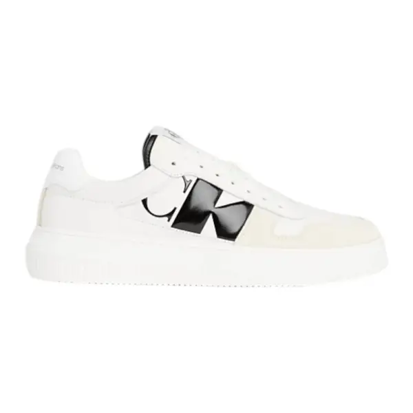 Calvin Klein - Cupsole Lth Ανδρικά Chunky Sneakers YM0YM00897-01T Λευκό