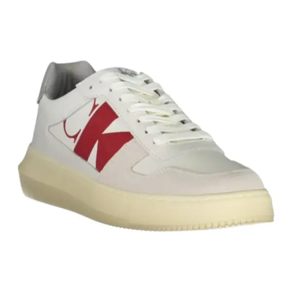 Calvin Klein - Cupsole Lth Ανδρικά Chunky Sneakers YM0YM00897-01W Κόκκινο YM0YM00897-01W