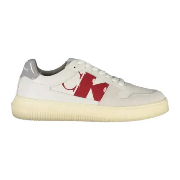 Calvin Klein - Cupsole Lth Ανδρικά Chunky Sneakers YM0YM00897-01W Κόκκινο