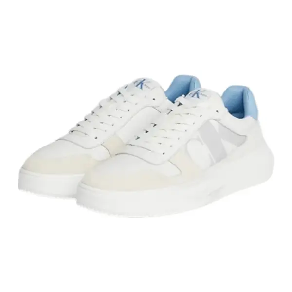 Calvin Klein - Cupsole Lth Ανδρικά Chunky Sneakers YM0YM00897-0LG Λευκό YM0YM00897-0LG