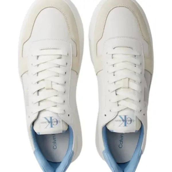 Calvin Klein - Cupsole Lth Ανδρικά Chunky Sneakers YM0YM00897-0LG Λευκό YM0YM00897-0LG