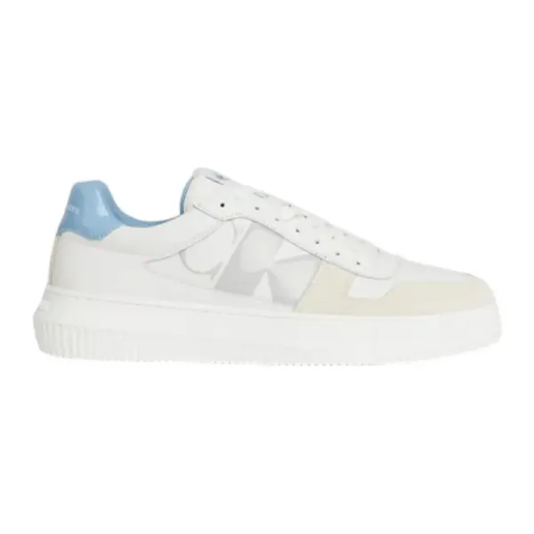 Calvin Klein - Cupsole Lth Ανδρικά Chunky Sneakers YM0YM00897-0LG Λευκό