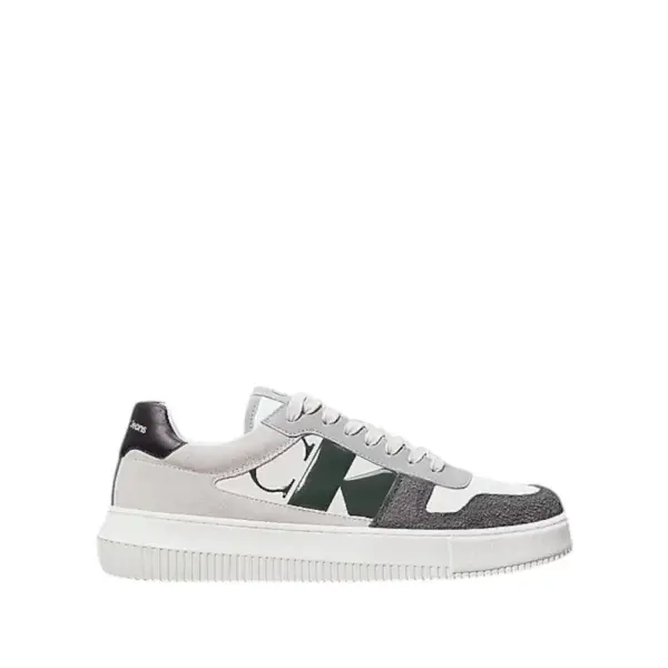 Calvin Klein - Cupsole Mono Lth Ανδρικά Chunky Sneakers YM0YM01122-01V Λευκό
