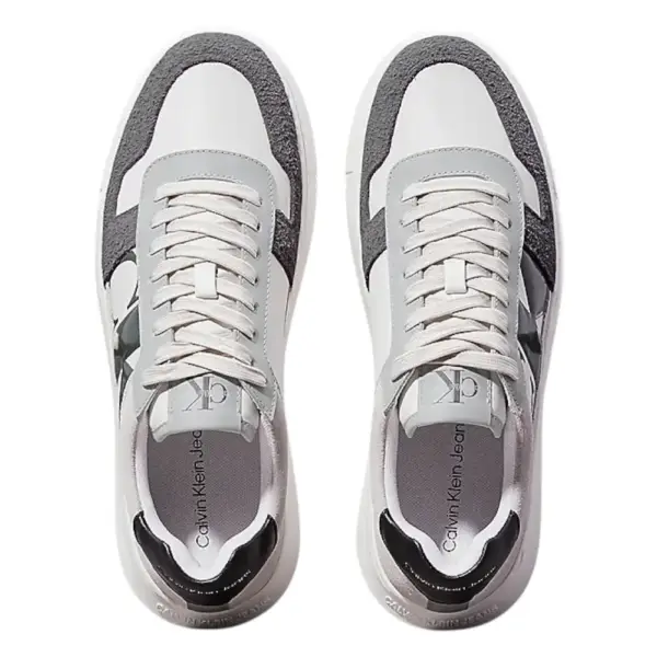 Calvin Klein - Cupsole Mono Lth Ανδρικά Chunky Sneakers YM0YM01122-01V Λευκό YM0YM01122-01V