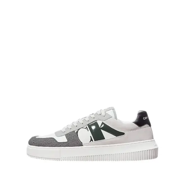 Calvin Klein - Cupsole Mono Lth Ανδρικά Chunky Sneakers YM0YM01122-01V Λευκό YM0YM01122-01V