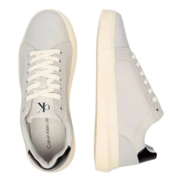 Calvin Klein - Cupsole Mono Lth Ανδρικά Chunky Sneakers YM0YM01123-0IO Γκρι YM0YM01123-0IO