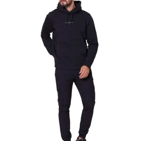 Calvin Klein - Fleece Monogram Φούτερ J30J325629-0GM Μαύρο J30J325629-0GM