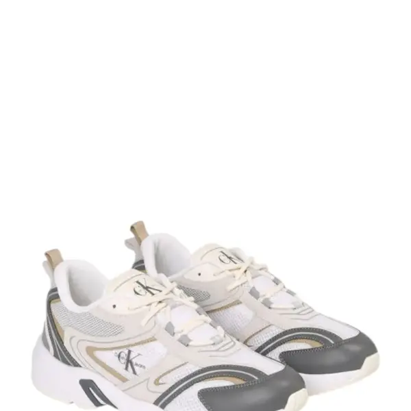 Calvin Klein - Ανδρικά Sneakers Retro Tennis Su-Mesh wN YM0YM00589-0K6 Μπεζ YM0YM00589-0K6