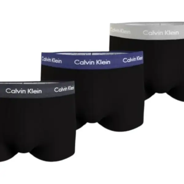 Calvin Klein - Ανδρικά Μποξεράκια Low Rise Trunk 3Pack 0000U2664G-H4X Μαύρο