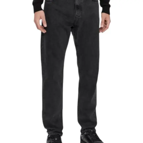 Calvin Klein - Ανδρικό Jean Dad Straight Fit J30J324297-1BY Μαύρο
