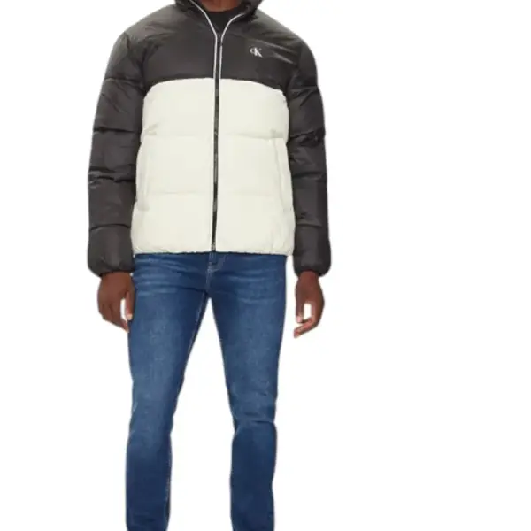 Calvin Klein - Ανδρικό Μπουφάν Colour Block Non Down Jacket J30J325584-YBI Εκρού J30J325584-YBI