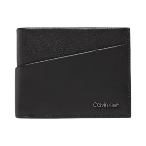 Calvin Klein - Ανδρικό Πορτοφόλι Ck Diagonal Bifold K50K510595-BAX Μαύρο
