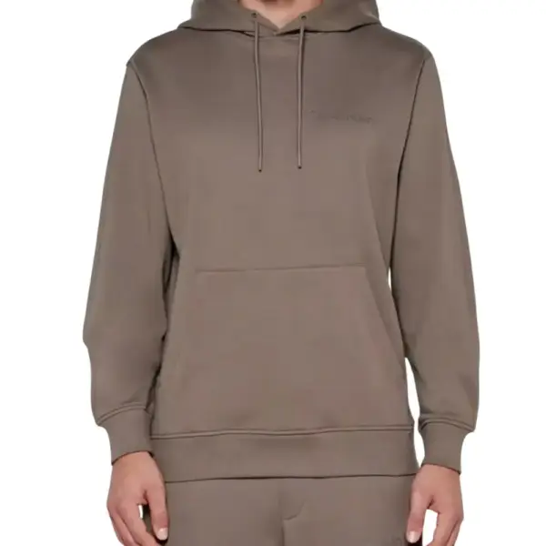 Calvin Klein - Ανδρικό Φούτερ Institutional Regular Fit J30J326404-PBX Καφέ J30J326404-PBX