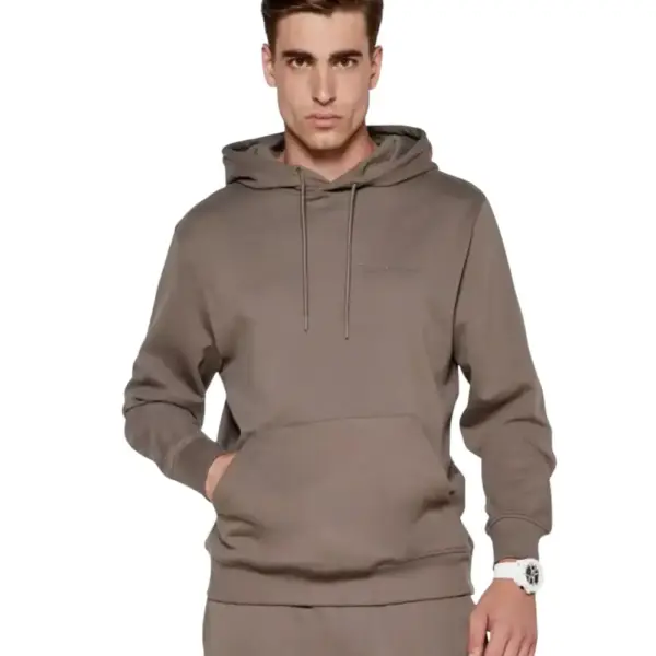 Calvin Klein -  Ανδρικό Φούτερ Institutional Regular Fit J30J326404-PBX Καφέ