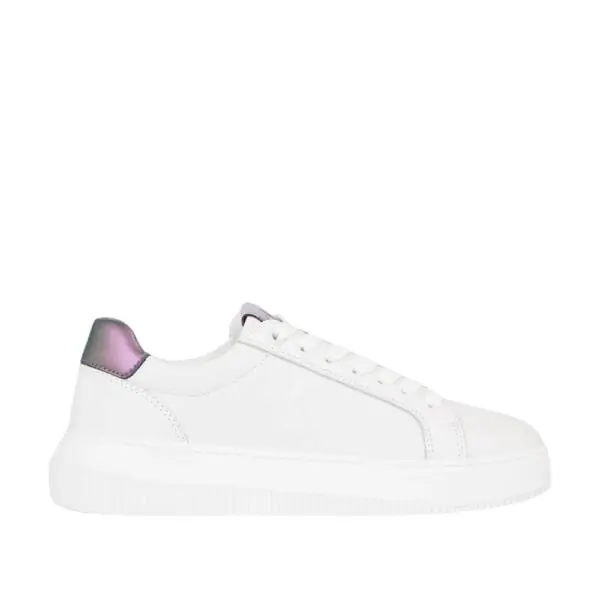 Calvin Klein - Γυναικεία Sneakers Chunky Cupsole Laceup Lth Wn YW0YW01202-01W Λευκό