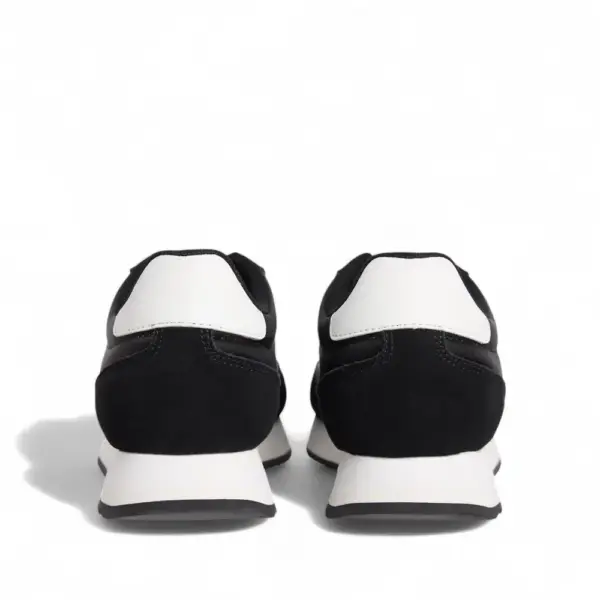 Calvin Klein - Γυναικεία Δερμάτινα Sneakers Runner Laceup Mg Nylon Mix YW0YW01828-0GM Μαύρο YW0YW01828-0GM