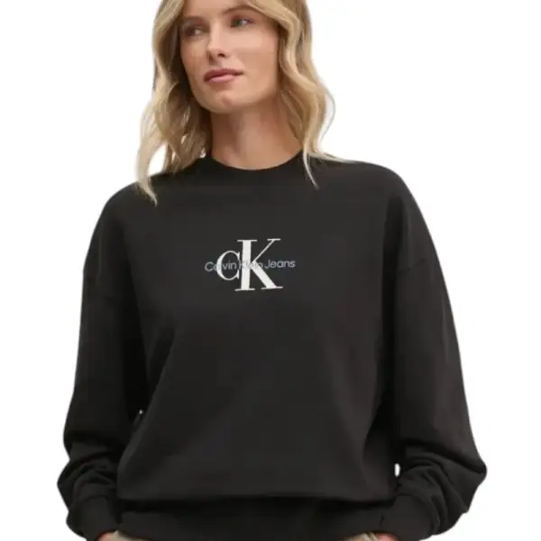 Calvin Klein - Γυναικείο Φούτερ Monologo Regular Fit J20J224177-BEH Μαύρο