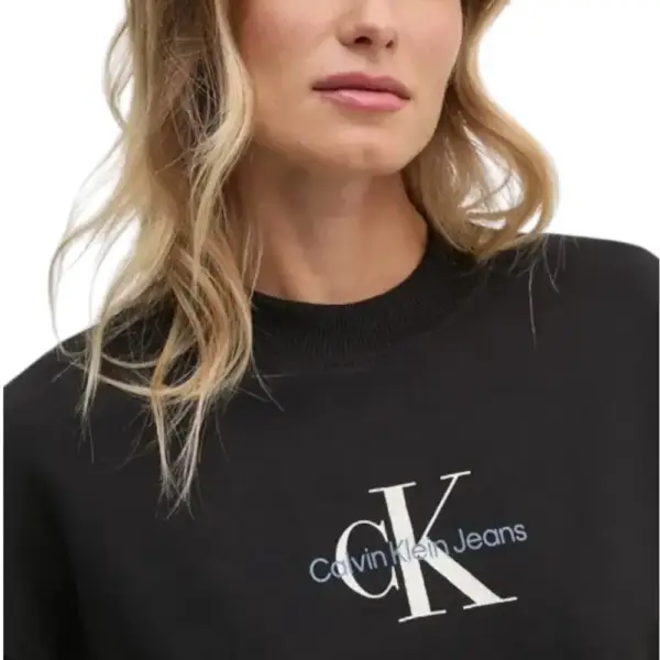 Calvin Klein - Γυναικείο Φούτερ Monologo Regular Fit J20J224177-BEH Μαύρο J20J224177-BEH