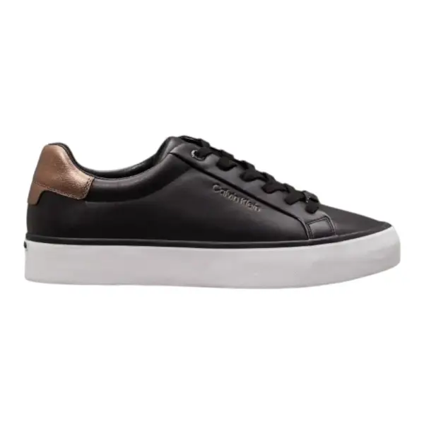 Calvin Klein - Δερμάτινα Γυναικεία Sneakers HW0HW02104-0GL Μαύρο Μπρονζέ