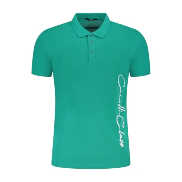 Cavalli Class - Ανδρική Μπλούζα T-Shirt Polo Short Sleeve TXT64FJD060-04038 Πράσινο