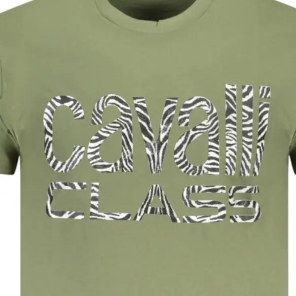 Cavalli Class - Ανδρική Μπλούζα T-Shirt Short Sleeve TXT61DJD060-04050 Λαδί TXT61DJD060-04050