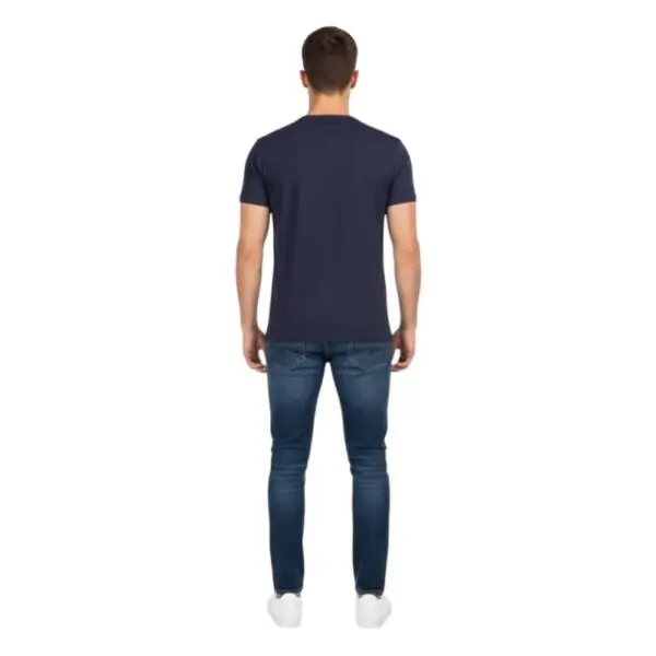 Cavalli Class - Ανδρική Μπλούζα T-Shirt Κοντομάνικη Regular Fit QXO03AJD003-04926 Μπλε QXO03AJD003-04926