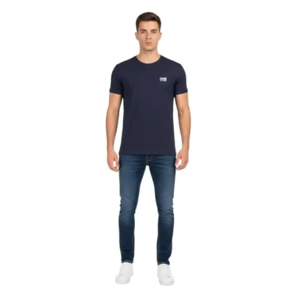 Cavalli Class - Ανδρική Μπλούζα T-Shirt Κοντομάνικη Regular Fit QXO03AJD003-04926 Μπλε